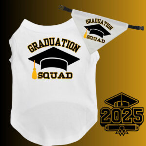 Graduation Dog shirt for Dogs "Graduation Squad"