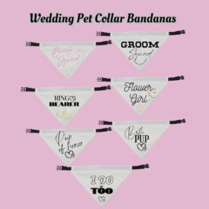 Wedding Pet Bandanas for Dogs