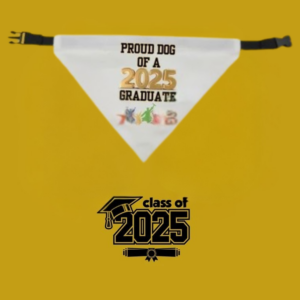 Graduation Dog Bandana "Proud dog of a 2025 Graduate"