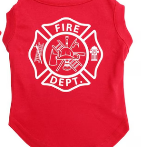 Police and Fire Department Dog Shirt