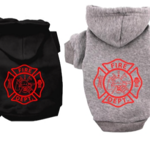 Police and Fire Department Dog Hoodie