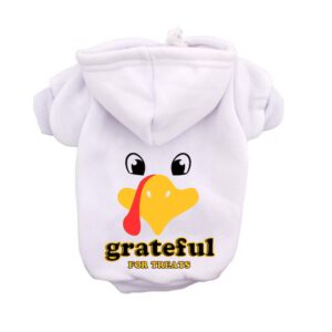 Thanksgiving Pet Hoodie "Grateful For Treats"