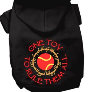 Lord of the Rings Pet Hoodie "One Toy to Rule Them All"