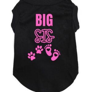 Matching Baby and Dog Shirt "Big Sis"